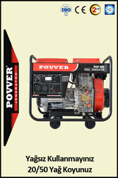 6 Kw - 7.5 Kva - 220 VOLT DİZEL JENERATÖR -İpli/Marşlı Tekerlekli - POWER