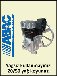 KOMPRESÖR KAFASI B2800 - 8 Bar - Uygun olan hava deposu: 100 Lt - Hava Üretimi: 254 lt./dk. - Uygun olan motor gücü: 2 HP - 220 Volt - PUMA ( PROFESYONEL SERİSİ )