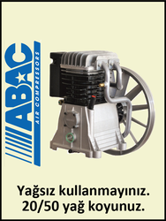 KOMPRESÖR KAFASI B6000 - 12 Bar - Uygun olan hava deposu: 500 Lt - Hava Üretimi: 827 lt./dk. - Uygun olan motor gücü: 7.5 HP - 380 Volt - PUMA ( PROFESYONEL SERİSİ )