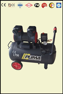 HIZLI YÜKSEK VERİMLİ SESSİZ YAĞSIZ PİSTONLU KOMPRESÖR - 50 Lt - 1.5 HP - 8 Bar - Hava Üretimi: 152 Lt/dk. - 220 Volt - 2