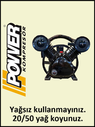 KOMPRESÖR KAFASI JV2090/8 - 8 Bar - Uygun olan hava deposu: 300 Lt - Hava Üretimi: 646 Lt/dk. - Uygun olan motor gücü: 5.5 HP - 380 Volt - 1