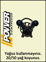 KOMPRESÖR KAFASI JV2065/8 - 8 Bar - Uygun olan hava deposu: 200 Lt - Hava Üretimi: 310 Lt/dk. - Uygun olan motor gücü: 3 HP - 220 Volt - POWER