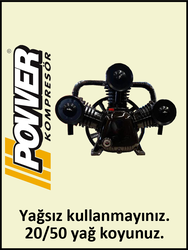 KOMPRESÖR KAFASI JV3090/8 - 8 Bar - Uygun olan hava deposu: 500 Lt - Hava Üretimi: 850 Lt/dk. - Uygun olan motor gücü: 7.5 HP - 380 Volt - 1