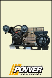ŞASİ ÜZERİ KOMPRESÖR ( 200 Lt depo için ) 8 Bar - Hava Üretimi: 330 Lt/dk. - Motor Gücü: 3 HP 220 Volt - 2