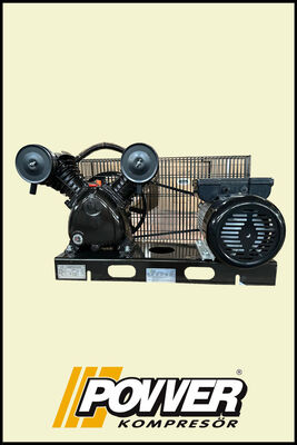 ŞASİ ÜZERİ KOMPRESÖR ( 200 Lt depo için ) 8 Bar - Hava Üretimi: 330 Lt/dk. - Motor Gücü: 3 HP 220 Volt - 2
