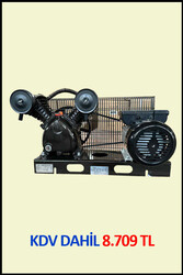 ŞASİ ÜZERİ KOMPRESÖR ( 200 Lt depo için ) 8 Bar - Hava Üretimi: 330 Lt/dk. - Motor Gücü: 3 HP 220 Volt - POWER