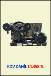 ŞASİ ÜZERİ KOMPRESÖR ( 300 Lt depo için ) 8 Bar - Hava Üretimi: 646 Lt/dk. - Motor Gücü: 5.5 HP 380 Volt - POWER