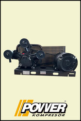 ŞASİ ÜZERİ KOMPRESÖR ( 200 Lt depo için ) 8 Bar - Hava Üretimi: 501 Lt/dk. - Motor Gücü: 4 HP 380 Volt - POWER