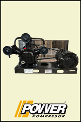 ŞASİ ÜZERİ KOMPRESÖR ( 500 Lt depo için ) 8 Bar - Hava Üretimi: 826 Lt/dk. - Motor Gücü: 7.5 HP 380 Volt - POWER