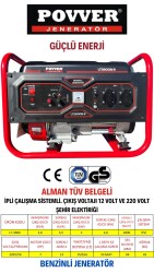 LT3900 3 Kw - 3.8 Kva BENZİNLİ JENERATÖR İpli - POWER