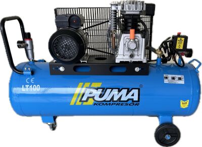 PİSTONLU KOMPRESÖR - 100 Lt - 3 HP - 8 Bar - Hava Üretimi: 250 Lt/dk. - 220 Volt - 1