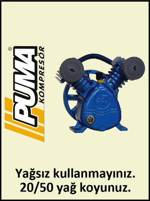 KOMPRESÖR KAFASI PE30 - 8 Bar - Uygun olan hava deposu: 200 Lt - Hava Üretimi: 350 lt./dk. - Uygun olan motor gücü: 3 HP - 220 Volt - 1