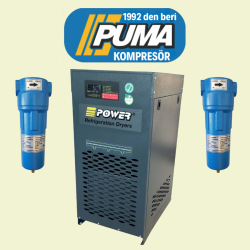 PKLT1200 Hava Kurutucusu (Basınçlı hava kurutma kapasitesi: 1,20 m3/dk - 1200 lt./dk.) - POWER