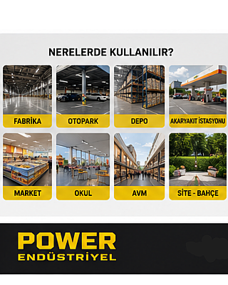 POVVER Endüstriyel Mekanik Yer Süpürgesi - 7