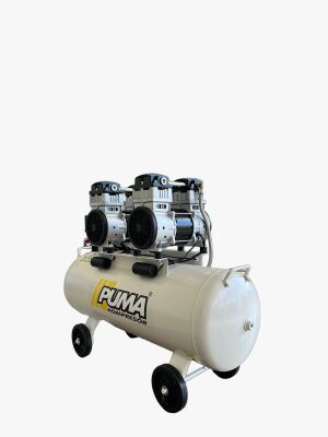 SESSİZ YAĞSIZ PİSTONLU KOMPRESÖR - 100 Lt - 3 HP - 8 Bar - Hava Üretimi: 400 Lt/dk. - 220 Volt - 4