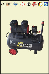 HIZLI YÜKSEK VERİMLİ SESSİZ YAĞSIZ PİSTONLU KOMPRESÖR - 50 Lt - 2 HP - 8 Bar - Hava Üretimi: 245 Lt/dk. - 220 Volt - 2