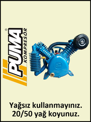 KOMPRESÖR KAFASI PT40 - 12 Bar - Uygun olan hava deposu: 300 Lt - Hava Üretimi: 350 lt./dk. - Uygun olan motor gücü: 5.5 HP - 380 Volt - PUMA ( ENDÜSTRİYEL SERİSİ )