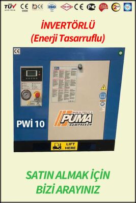 VİDALI KOMPRESÖR Akuple Motorlu - Düşük Devirli - İnvertörlü Enerji Tasarrufu Sağlayan - Düşük Ses Desibelli - Yüksek Verimli - LCD Ekranlı - Büyük Radyatörlü - 2 Yıl Garantili - Vidalı Kompresör - 1