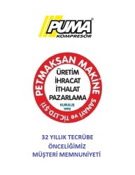 PİSTONLU KOMPRESÖR - 50 Lt - 2.5 HP - 8 Bar - Hava Üretimi: 200 Lt/dk. - 220 Volt - 5
