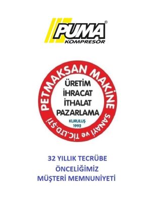 PİSTONLU KOMPRESÖR - 50 Lt - 2.5 HP - 8 Bar - Hava Üretimi: 200 Lt/dk. - 220 Volt - 5