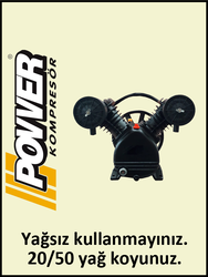 KOMPRESÖR KAFASI V2051/8 - 8 Bar - Uygun olan hava deposu: 100 Lt - Hava Üretimi: 170 lt./dk. - Uygun olan motor gücü: 2 HP - 220 Volt - POWER