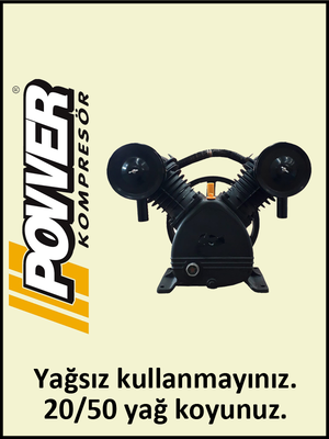 KOMPRESÖR KAFASI V2090/8 - 8 Bar - Uygun olan hava deposu: 300 Lt - Hava Üretimi: 600 lt./dk. - Uygun olan motor gücü: 5.5 HP - 380 Volt - 1